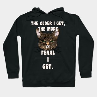 Funny Old Sarcastic Birthday Cat Hoodie